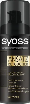 Produktbild von Syoss Ansatz Retoucher sofort Kaschierspray in Schwarz 120ml