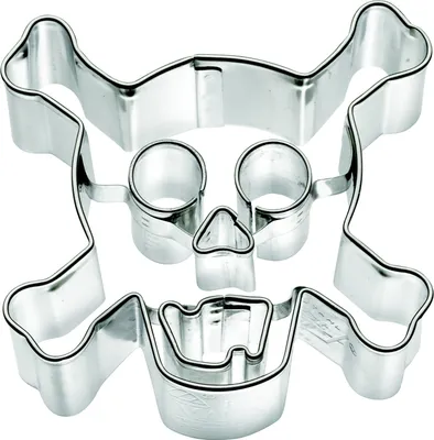 Immagine prodotto di Birkmann Ausstechform Totenkopf, Ausstecher, Plätzchenform, Keks, Plätzchen, Edelstahl, 7 cm, 192935