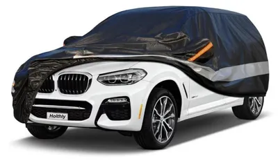 Produktbild von Auto Abdeckplane für BMW X3 (2011-2024) 10-lagig Wasserdicht Atmungsaktiv Schwarz