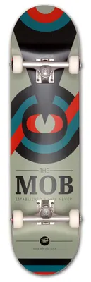 Produktbild von MOB Skateboard Eyechart 8.125 Complete - Komplettboard 32 x 8.125 Zoll - fertig montiert - Anfänger und Profi Skateboard - Auge