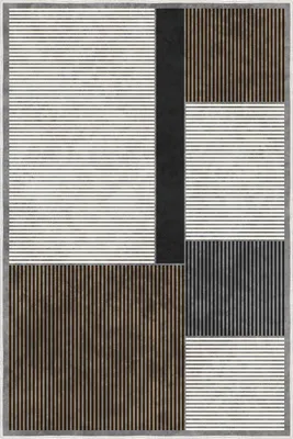 Produktbild von Conceptum Hypnose, Hochwertiger Teppich 100 x 300 cm, Grau, 100% Polyester, rutschfest