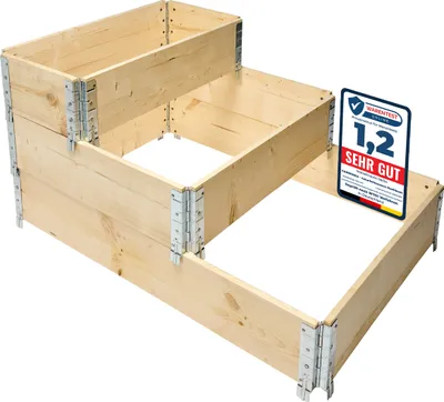 Produktbild von Garronda Holzaufsatzrahmen für Palette Aufbewahrungskiste aus Holz Hochbeete Holzkiste