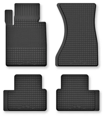 Produktbild von Gummi-Fußmatten für BMW 2 G42 2021-2022 (Coupé) – 4-tlg, Schwarz, Semi-Universal, angepasst – Wielganizator Semi-Universal