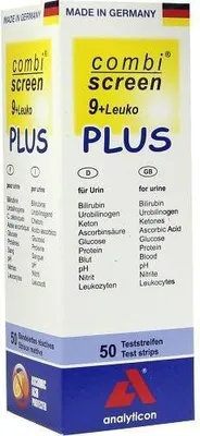 Obrázek produktu pro Combiscreen 9+Leuko Plus testovací proužky 50 ks