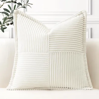 Produktbild von Kissenbezug aus Cord, 50 x 50 cm, cremefarben/beige