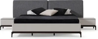 Produktbild von Luxus Schlafzimmer Set Bett + 2x Nachttisch Hotel Möbel Betten Loft