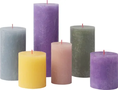 Produktbild von Bolsius 6er Set Kerzen, mehrfarbig