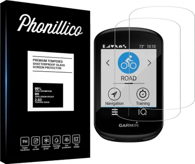 Produktbild von Hartglas für Garmin Edge 530 / Edge 830 [2 Stück] Displayschutzfolie Navigationsgeräte Screen Protector Film Anti-Kratzer Glas Resistant Phonillico®
