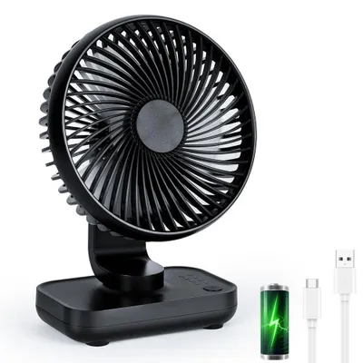 Productafbeelding van USB-tafelventilator, mini-ventilator, 4 snelheden, stil