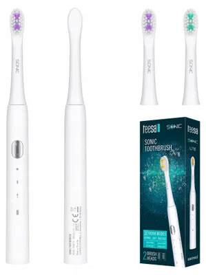 Zdjęcie produktu dla Szczoteczka soniczna Teesa Lite-43: 43 000 ruchów na minutę, 3 tryby, wymienne główki