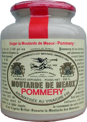 Image de Franz. Moutarde en grains dans un pot en grès classique, équipement de luxe, 480 ml