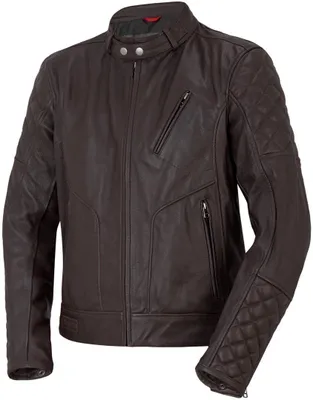 Produktbild von Bogotto Chicago Retro Motorrad Lederjacke, braun, 56