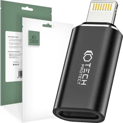 Obrázek produktu pro Tech-Protect Ultraboost Adaptér Blesk Na Typ-C Černá