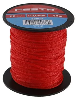Zdjęcie produktu dla Sznurek murarski FESTA 2mm 50m czerwony 38909.01