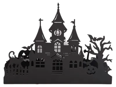 Produktbild von TrendLine Deko Halloween Metall 18,9 x 14,8 cm