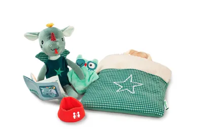 Produktbild von Lilliputiens Kuschelset Schlafenszeit Ritual Joe - Drache - Abendroutine Spielzeug