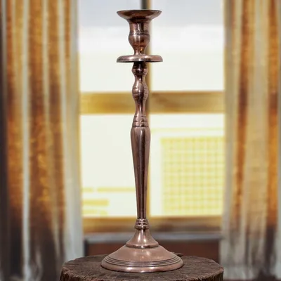 Produktbild von Kerzenhalter, Aluminium, kupfer, Dekoration, - H.37,5 cm