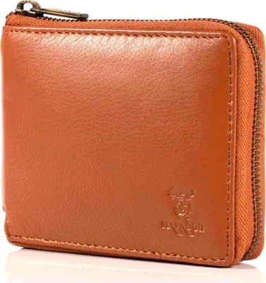 Produktbild von MATADOR BADALONA Damen Herren Leder Geldbörse RFID Vintage Hell-Braun