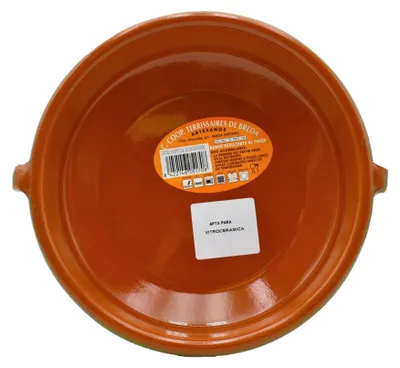 Immagine prodotto di CTB ceramica Cazuela ciotola in argilla verde con manici attaccati Ceran diametro 20 cm