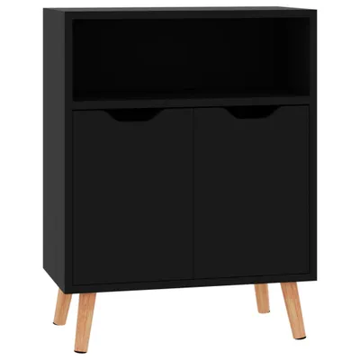 Produktbild von Sideboard Hochglanz-Schwarz 60x30x72 cm Holzwerkstoff