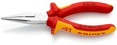 Produktbild von KNIPEX Flachrundzange Mit Schneide verchromt