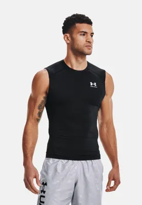 Produktbild von Under Armour Herren HeatGear Ärmelloses Shirt - 1361522, Farbe:Schwarz, Textil:S
