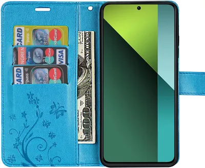 Produktbild von Hülle Xiaomi Redmi Note 13 Pro 5G Handy Tasche Handyhülle Wallet Case Flip Cover Blau