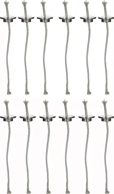 Produktbild von 12 x Öllampen Docht  - Tischdeko - Kerzendocht - Vase - Öllampendocht