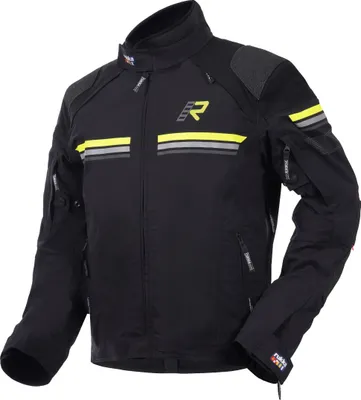 Image de Veste textile pour moto Rukka Armatou-R, noir/jaune, 60