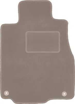 Produktbild von Fahrerfußmatte Velours beige passend für Honda CR-V IV (2011-2018, SUV) – mit Befestigungen – passgenau