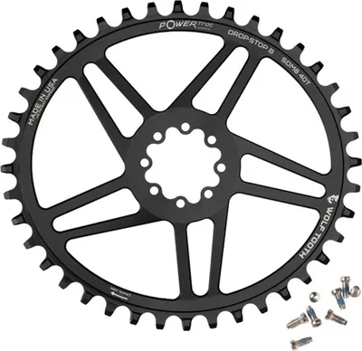 Image de Wolf Tooth PowerTrac Elliptical SRAM 8-bolt Direct Mount Kettenblatt, Standard 45mm/Offset