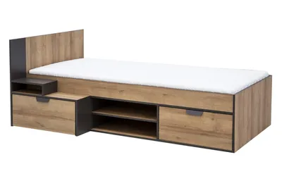 Produktbild von Furniture24 Bett Nano Na13 Jugendzimmer Einzlelbett Mit Schublade Bettgestelle 90X200 Cm Bettrahmen