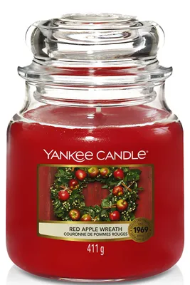 Obrázok produktu pre Yankee Candle Duftwachsglas mittel Veniec z červených jabĺk 1120698E