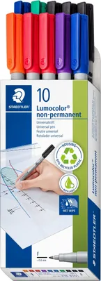 Obrázek produktu pro STAEDTLER 316 B10 Lumocolor Folienstifte-Set farbsortiert non-permanent 10 St.