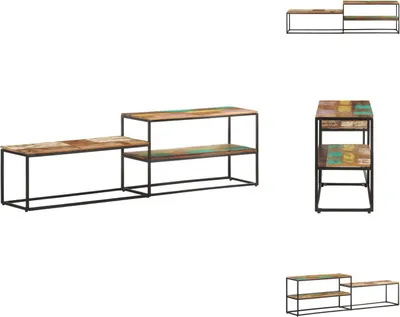 Produktbild von vidaXL TV-Schrank 180x30x50 cm Recyceltes Massivholz -  TV-Möbel