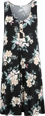 Produktbild von LASCANA Strandkleid schwarz-bedruckt Größe 34