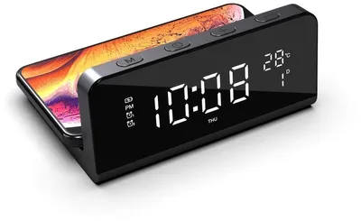 Zdjęcie produktu dla Radiobudzik Denver z bezprzewodowym ładowaniem ECQ-103