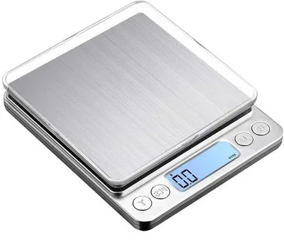 Productafbeelding van Digitale Keukenweegschaal - Voedselweegschaal Grammeter - Nauwkeurig Koken Bakken - 001g Precisie - 500 g - Zwart