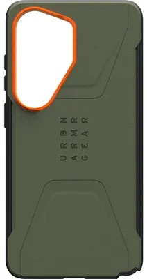 Produktbild von Handyhülle für Galaxy S26 Ultra, Urban Armor Gear Civilian Magnet, Grün mit Orange