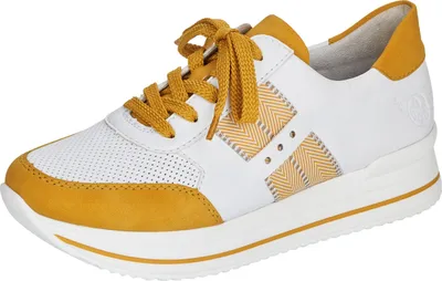 Produktbild von Rieker Damen Schnürschuhe Halbschuhe Sneaker N7325-68, Größe:42 EU, Farbe:Weiß