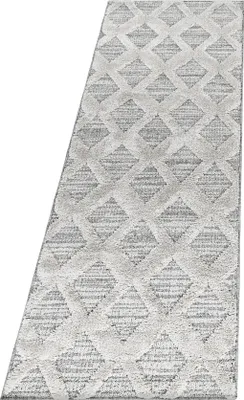 Produktbild von Teppich Läufer Wohnzimmer Grau 80x250 Boho-Design aus Polypropylen