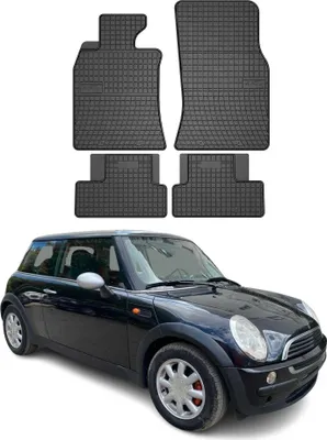 Produktbild von OMAC Gummi Fußmatten für Mini Cooper 2001-2014 Automatten Gummi Schwarz 4tlg