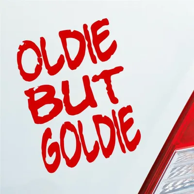 Produktbild von Auto Aufkleber Oldie But Goldie Tuning 12x9 cm Rot Sticker Heckscheibenaufkleber