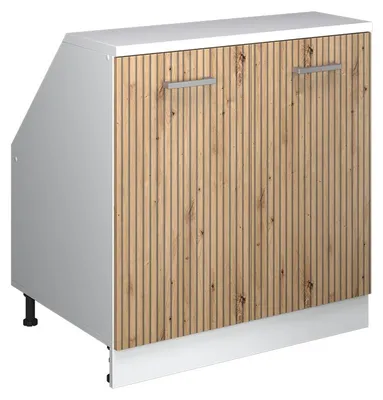 Produktbild von Dachschrägenschrank Vicco Rion Artisan-Eiche 80 x 81.6 cm mit 2 Türen, Schrankkorpus 60 cm Tiefe, Model 60083
