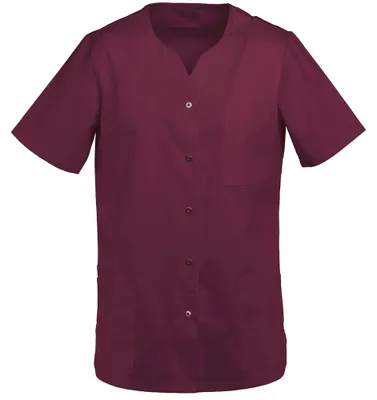 Produktbild von Damen Kasack bordeaux, Gr. M : M : bordeaux : 50% Baumwolle 50% Polyester