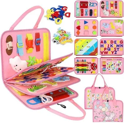 Immagine prodotto di Tavola da gioco Montessori rosa per bambini a partire da 1 anno
