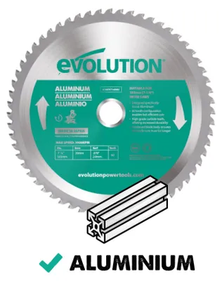 Immagine prodotto di Evolution Power Tools A185TCT-60MS: lama per seghetto, ideale per tagliare l'alluminio