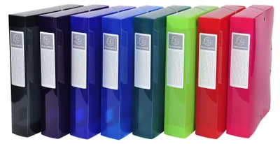 Produktbild von Exacompta Archivbox 59660E PP Rückenbreite 60mm DIN A4 sortierte Farben