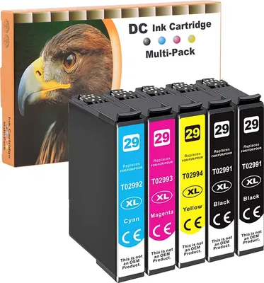 Produktbild von D&C Tintenpatronen ersetzt Epson T299x-5er Set (B/C/M/Y)