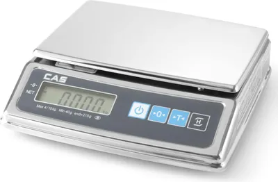 Produktbild von Handelsübliche Küchenwaage mit Eichung bis 5 kg, Teilung 0,5 g – CAS – Hendi 580288